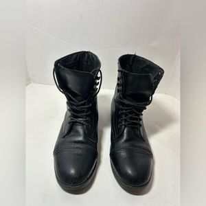 RCS Riding Boots Black Leather Vintage Womens Size 7.5